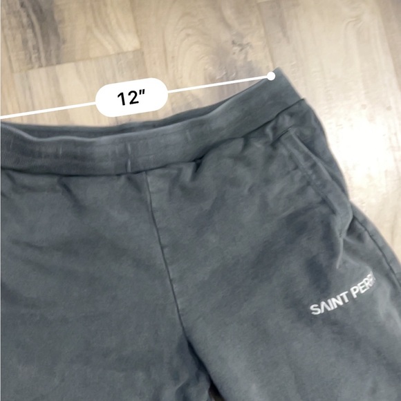 SAINT PERRY Men's Grey Cotton Sweatpant - Vintage Gray - Picture 8 of 9